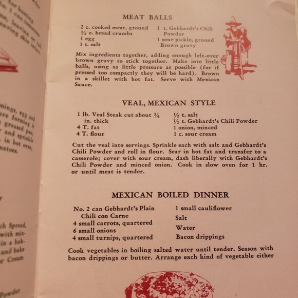 Gebhardt's of San Antonio Mexican Cookery For American Homes 1930s Cookbook - Picture 2 of 4